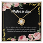 To My Mother-in-Law You are Different Infinity Knot Necklace Message Card-Express Your Love Gifts