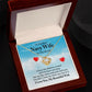 To My Navy Wife I Know the Distance is Hard Infinity Knot Necklace Message Card-Express Your Love Gifts
