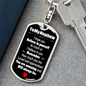 To My Nephew You Are Appreciated Keychain Stainless Steel or 18k Gold Dog Tag Keyring-Express Your Love Gifts