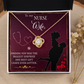 To My Nurse Wife Finding You Healthcare Medical Worker Nurse Appreciation Gift Infinity Knot Necklace Message Card-Express Your Love Gifts