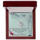 To My Nurse Wife You Brighten Up My Day From Husband Infinity Knot Necklace Message Card-Express Your Love Gifts