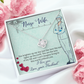 To My Nurse Wife You Brighten Up My Day From Husband Infinity Knot Necklace Message Card-Express Your Love Gifts