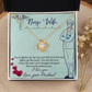 To My Nurse Wife You Brighten Up My Day From Husband Infinity Knot Necklace Message Card-Express Your Love Gifts