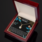 To My Partner Forever Yours Alluring Ribbon Necklace Message Card-Express Your Love Gifts