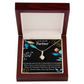 To My Partner Forever Yours Alluring Ribbon Necklace Message Card-Express Your Love Gifts