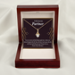 To My Partner Grow Old With You Alluring Ribbon Necklace Message Card-Express Your Love Gifts