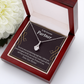 To My Partner Grow Old With You Alluring Ribbon Necklace Message Card-Express Your Love Gifts
