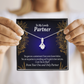To My Partner In Everything Alluring Ribbon Necklace Message Card-Express Your Love Gifts