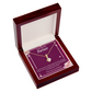 To My Partner Love Of My Life Alluring Ribbon Necklace Message Card-Express Your Love Gifts