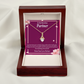 To My Partner Love Of My Life Alluring Ribbon Necklace Message Card-Express Your Love Gifts