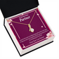 To My Partner Love Of My Life Alluring Ribbon Necklace Message Card-Express Your Love Gifts
