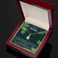 To My Partner Lucky To Have You Alluring Ribbon Necklace Message Card-Express Your Love Gifts