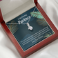 To My Partner Most Wonderful Partner Alluring Ribbon Necklace Message Card-Express Your Love Gifts