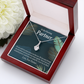To My Partner Most Wonderful Partner Alluring Ribbon Necklace Message Card-Express Your Love Gifts