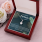 To My Partner Most Wonderful Partner Alluring Ribbon Necklace Message Card-Express Your Love Gifts
