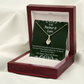 To My Partner Never Forget Our Love Alluring Ribbon Necklace Message Card-Express Your Love Gifts
