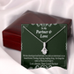 To My Partner Never Forget Our Love Alluring Ribbon Necklace Message Card-Express Your Love Gifts