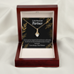 To My Partner Never Lose Hope Strength Alluring Ribbon Necklace Message Card-Express Your Love Gifts