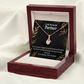To My Partner Never Lose Hope Strength Alluring Ribbon Necklace Message Card-Express Your Love Gifts