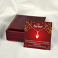 To My Partner One and Only Alluring Ribbon Necklace Message Card-Express Your Love Gifts