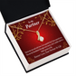To My Partner One and Only Alluring Ribbon Necklace Message Card-Express Your Love Gifts