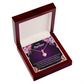 To My Partner Partner and Bestfriend Alluring Ribbon Necklace Message Card-Express Your Love Gifts