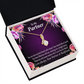 To My Partner Partner and Bestfriend Alluring Ribbon Necklace Message Card-Express Your Love Gifts