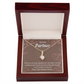 To My Partner Perfect Gift Of My Life Alluring Ribbon Necklace Message Card-Express Your Love Gifts