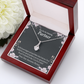 To My Partner You're Amazing Alluring Ribbon Necklace Message Card-Express Your Love Gifts