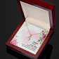 To My Sister A Female Sibling Alluring Ribbon Necklace Message Card-Express Your Love Gifts