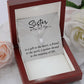 To My Sister A Sister is a Gift Eternal Hope Necklace Message Card-Express Your Love Gifts