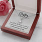 To My Sister A Sister is a Gift Eternal Hope Necklace Message Card-Express Your Love Gifts