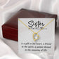 To My Sister A Sister is a Gift Forever Necklace w Message Card-Express Your Love Gifts