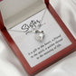To My Sister A Sister is a Gift Forever Necklace w Message Card-Express Your Love Gifts