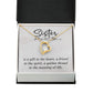 To My Sister A Sister is a Gift Forever Necklace w Message Card-Express Your Love Gifts