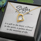To My Sister A Sister is a Gift Forever Necklace w Message Card-Express Your Love Gifts