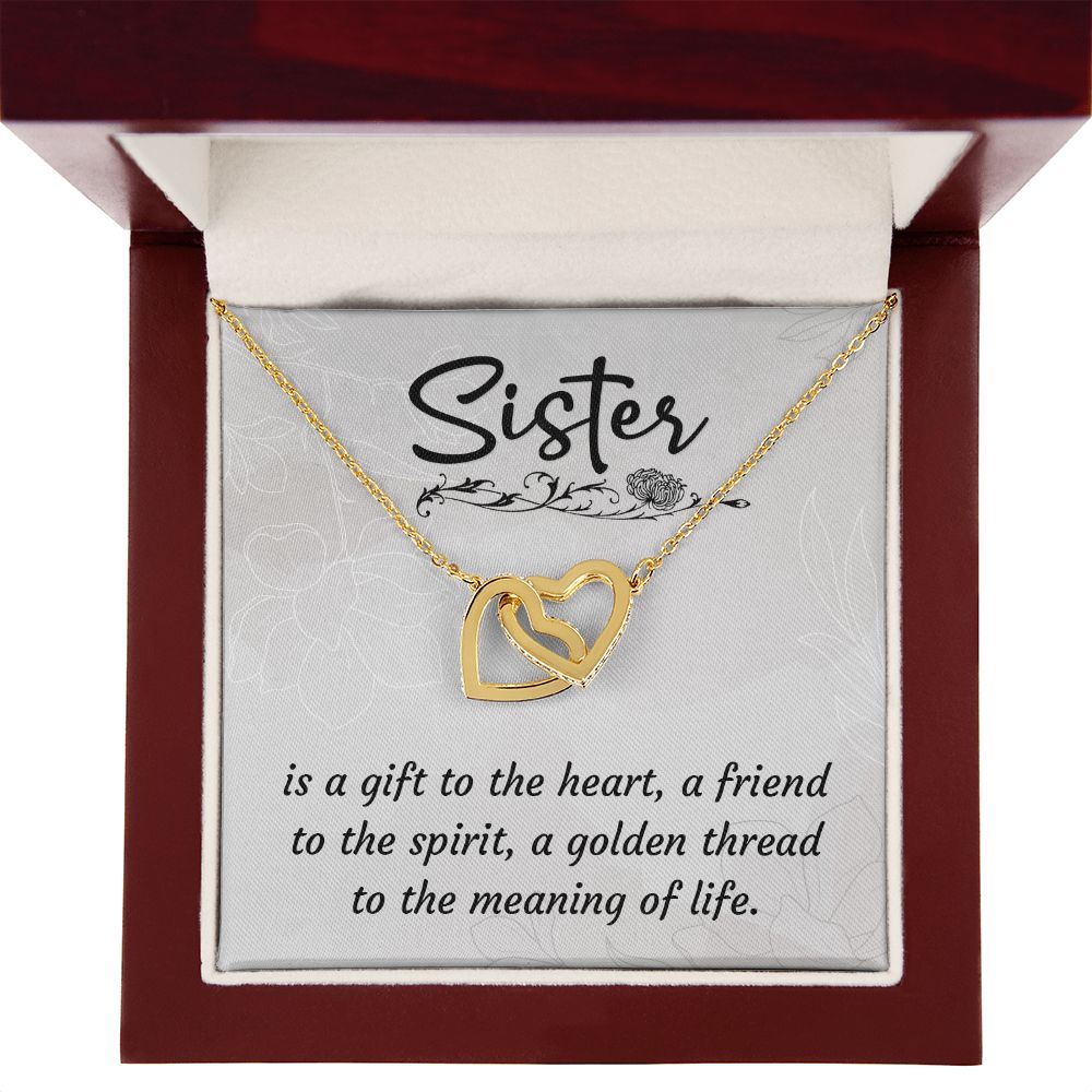 To My Sister A Sister is a Gift Inseparable Necklace-Express Your Love Gifts