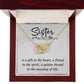 To My Sister A Sister is a Gift Inseparable Necklace-Express Your Love Gifts
