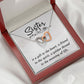 To My Sister A Sister is a Gift Inseparable Necklace-Express Your Love Gifts