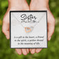 To My Sister A Sister is a Gift Inseparable Necklace-Express Your Love Gifts