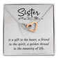 To My Sister A Sister is a Gift Inseparable Necklace-Express Your Love Gifts