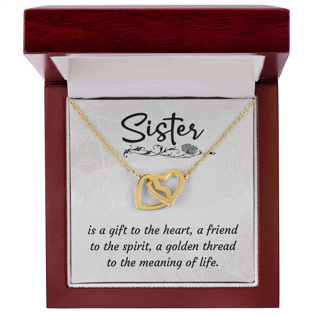 To My Sister A Sister is a Gift Inseparable Necklace-Express Your Love Gifts
