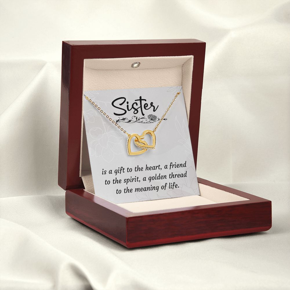 To My Sister A Sister is a Gift Inseparable Necklace-Express Your Love Gifts