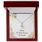 To My Sister Always My Sister Forever My Friend Alluring Ribbon Necklace Message Card-Express Your Love Gifts