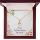 To My Sister Always My Sister Forever My Friend Alluring Ribbon Necklace Message Card-Express Your Love Gifts