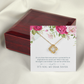 To My Sister Angel is Not Invisible Infinity Knot Necklace Message Card-Express Your Love Gifts