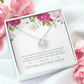 To My Sister Angel is Not Invisible Infinity Knot Necklace Message Card-Express Your Love Gifts