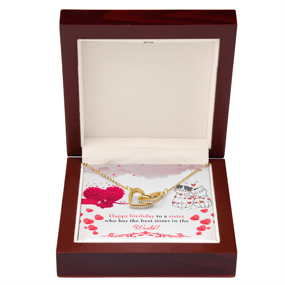 To My Sister Best Sister in The World Inseparable Necklace-Express Your Love Gifts