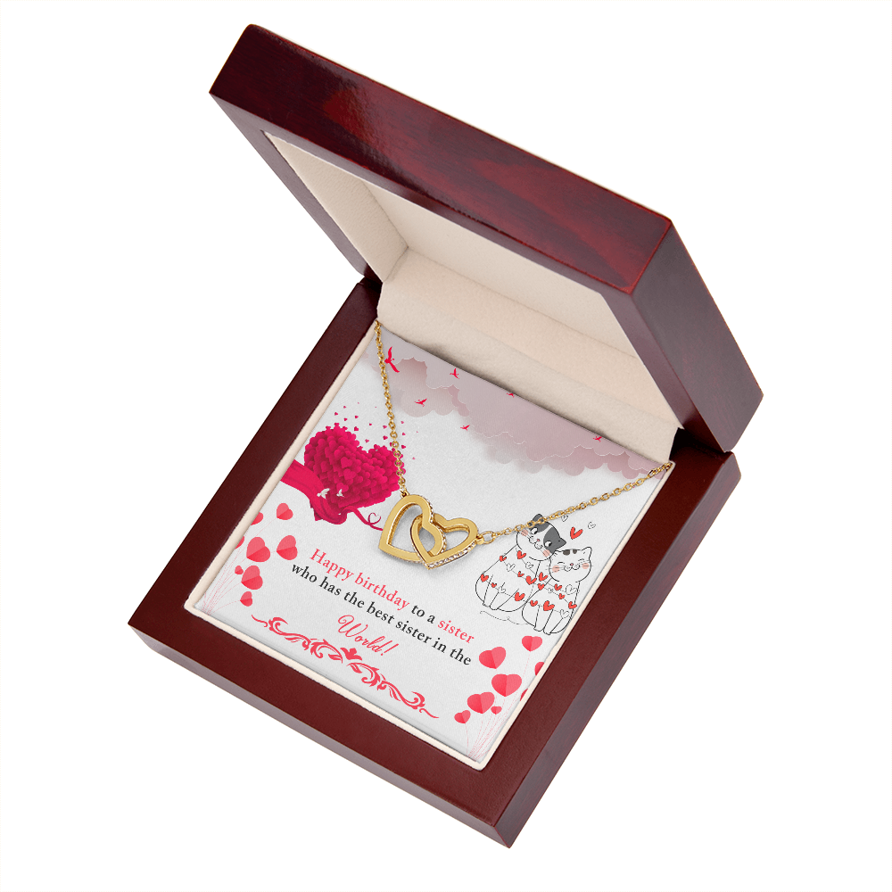 To My Sister Best Sister in The World Inseparable Necklace-Express Your Love Gifts