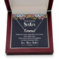 To My Sister Distance Never Separates Two Hearts Custom Name Necklace-Express Your Love Gifts